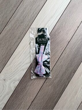 Lauren Ralph Lauren Kids Pastel Pink & Blue Plaid Bow Tie